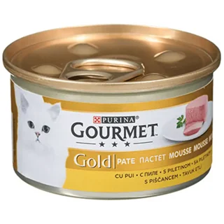 Gourmet Gold Pâté Fish 85g کنسرو گربه با بافت نرم و طعم ماهی خوش‌خوراک
