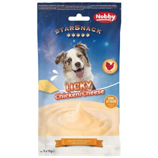 بستنی سگ نوبی با طعم مرغ وزن 75 گرم بسته 5 عددی