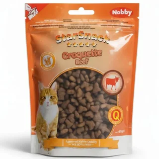 تشویقی کرانچی گربه نوبی طعم گوساله وزن 125 گرم ( آلمان)