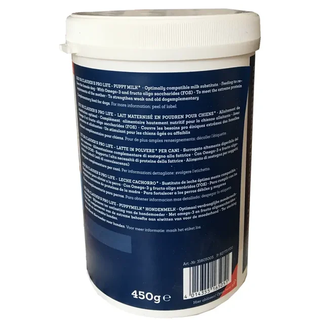 Dr.Clauders Puppy Milk Plus Pro Life 450g شیر خشک جایگزین مناسب توله سگ‌ها