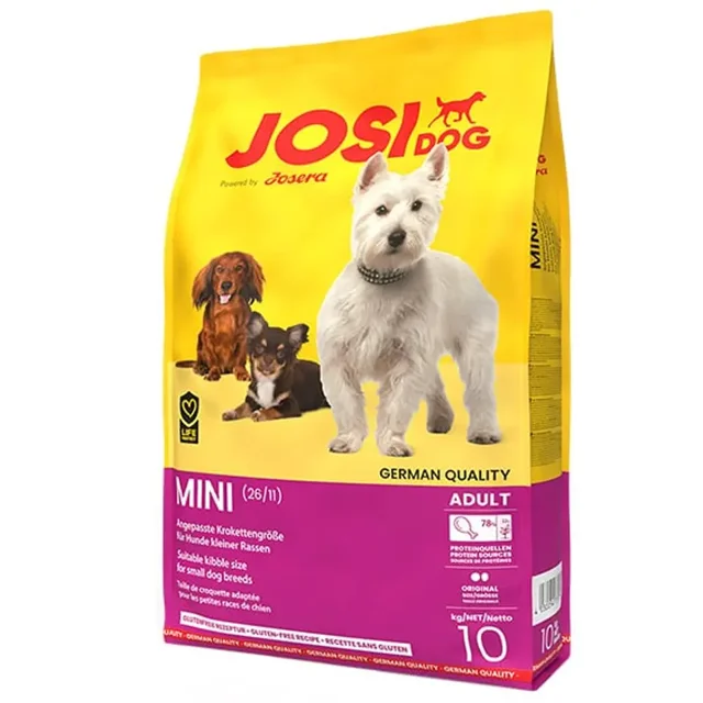 غذای خشک سگ جوسرا JosiDog Mini Adult 10 کیلوگرمی مناسب سگ‌های بالغ نژاد کوچک